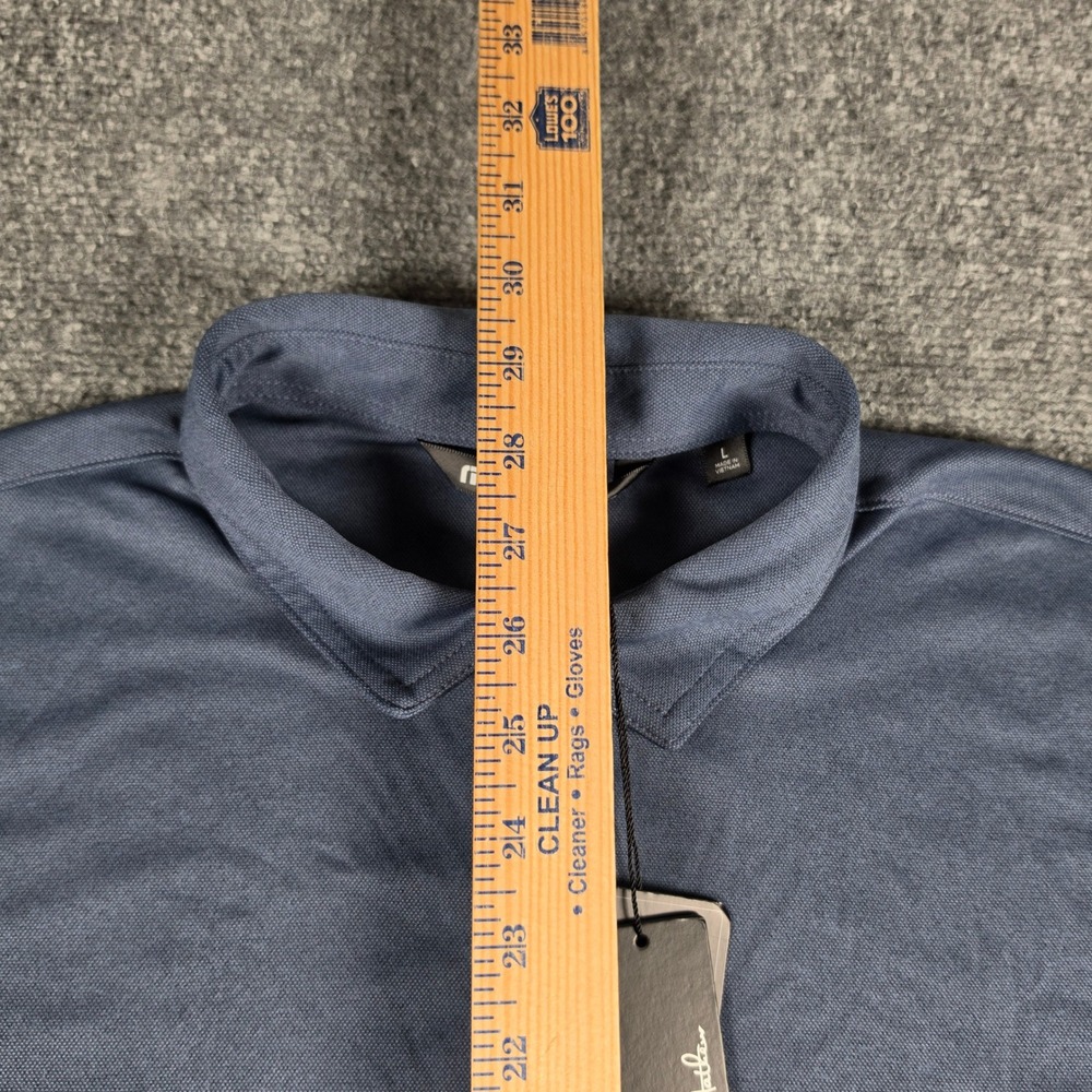 TravisMathew Coto Performance Polo Men L Vintage Indigo Blue TM1MU410 NWT - Picture 5 of 10